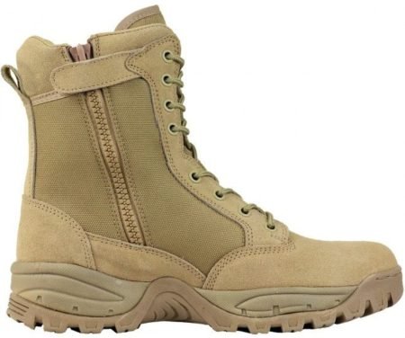 Maelstrom TAC FORCE 8" boots also come in Tan for snipers or brown uniforms.