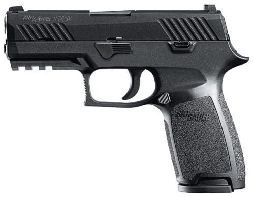 A standard Sig Sauer P320 Carry model.