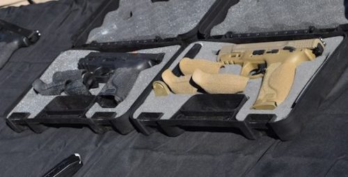 The new MP 2.0 pistols come in black and tan.