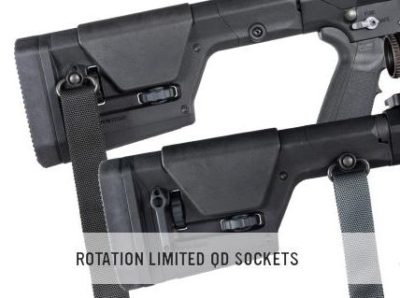 QD sling mounts offer versatile sling mounting options.