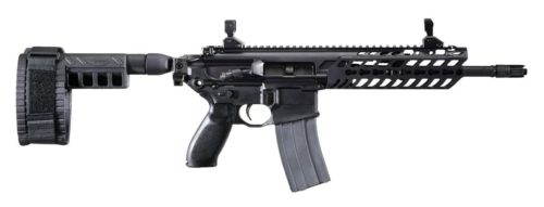 Sig Sauer MCX pistol version with arm brace attachment.