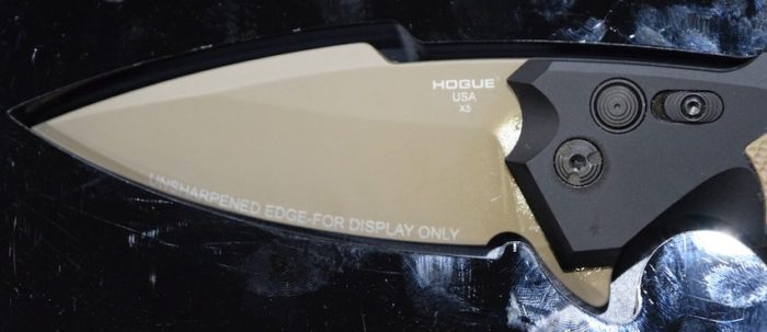 Hogue X5 folding knife blade