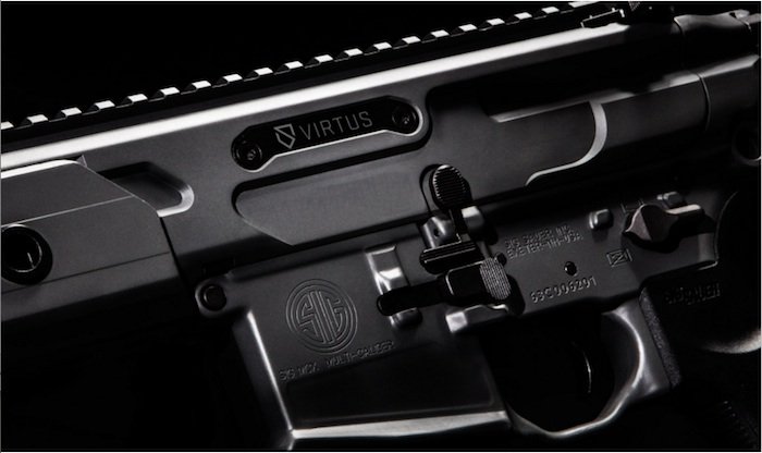 close up of the SIG Virtus receiver