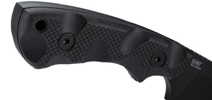 G10 handle on the CRKT SIWI fixed blade knife
