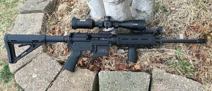 Smith & Wesson M&P15 Fitted with Low Power Scope for Varmint Hunting